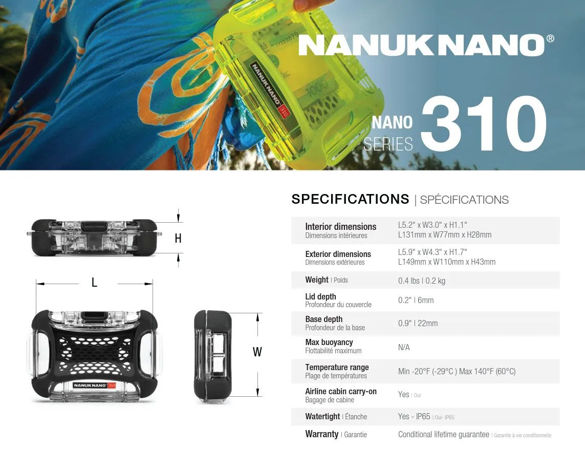 Nanuk Nano 310 Case for Mobile Phone (Black)
