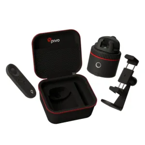 [OPEN BOX] SMARTCAM Auto Tracking Smartphone Interactive Content Creation Pod with Smart Mount   Travel Case Starter Pack - Red