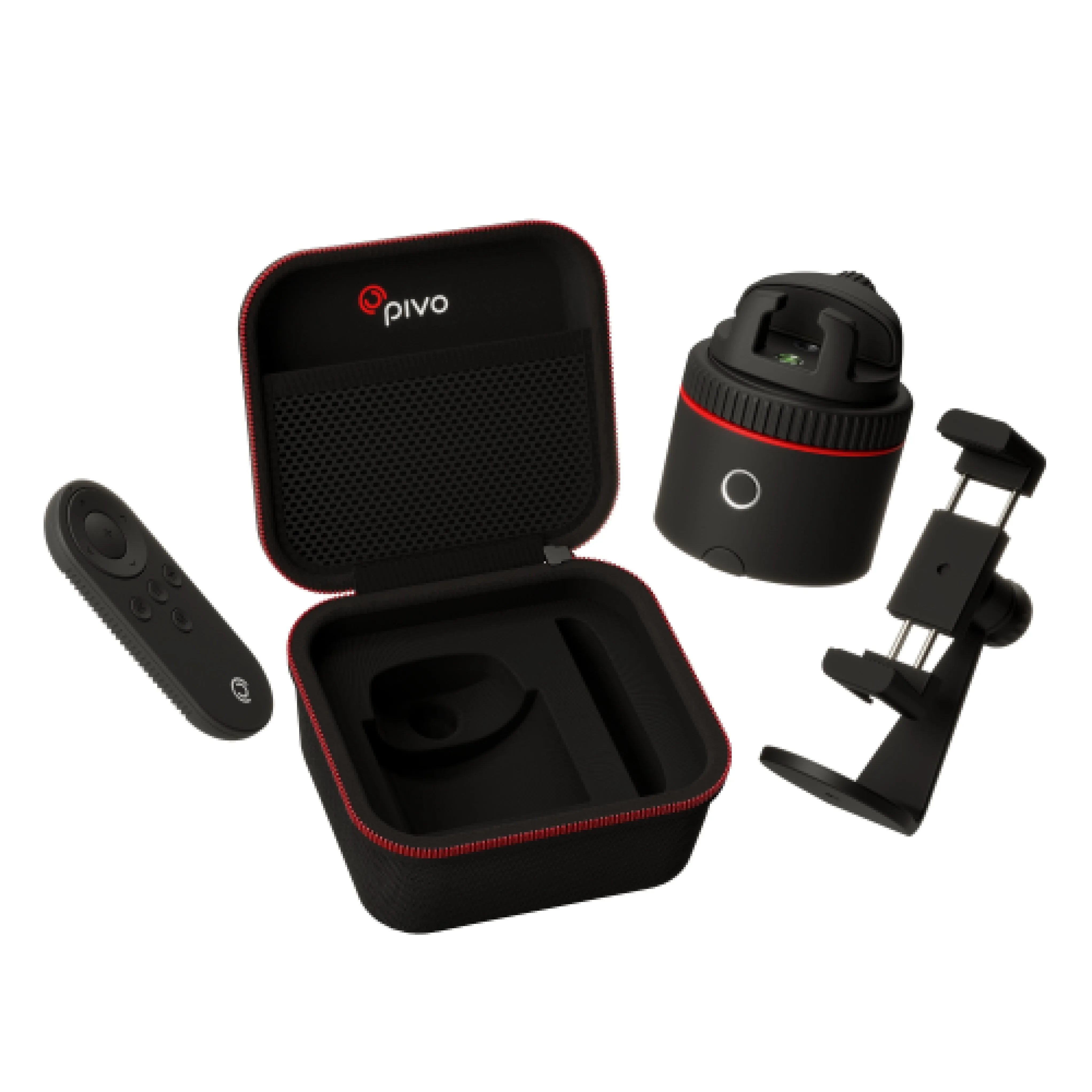 [OPEN BOX] SMARTCAM Auto Tracking Smartphone Interactive Content Creation Pod with Smart Mount   Travel Case Starter Pack - Red