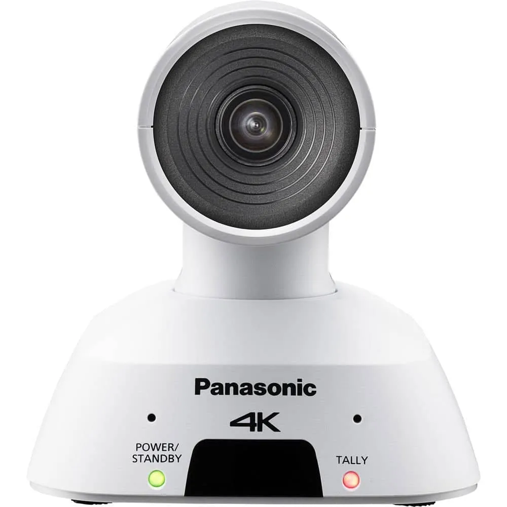 Panasonic Compact 4K PTZ, HDMI, USB, Streaming Camera (White)