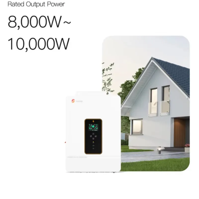 Powerful 10KW 48V Hybrid Solar Inverter with Dual MPPT and 500V PV Input - Max 22A Charge Current!