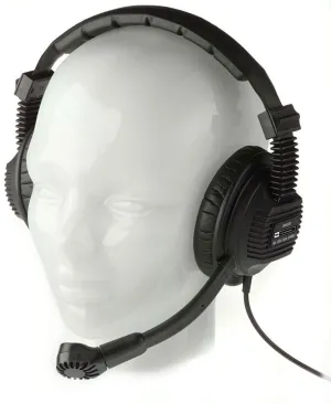 Pro Intercom DMH220 Super-Rugged Double-Ear Intercom Headset - 2 x 400 Ohm Speaker