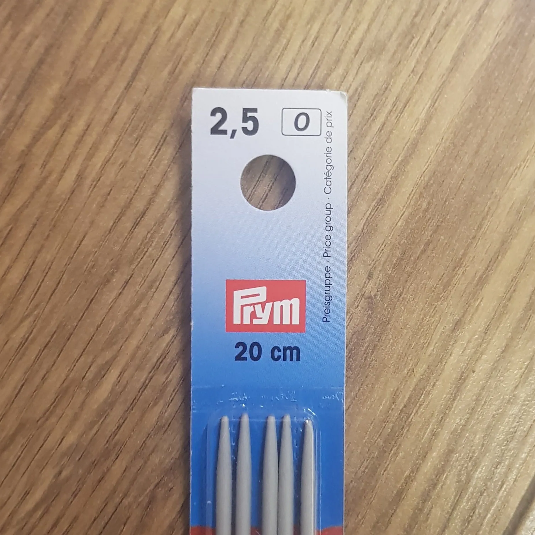 Prym Double Pointed Knitting Needles - 20cm
