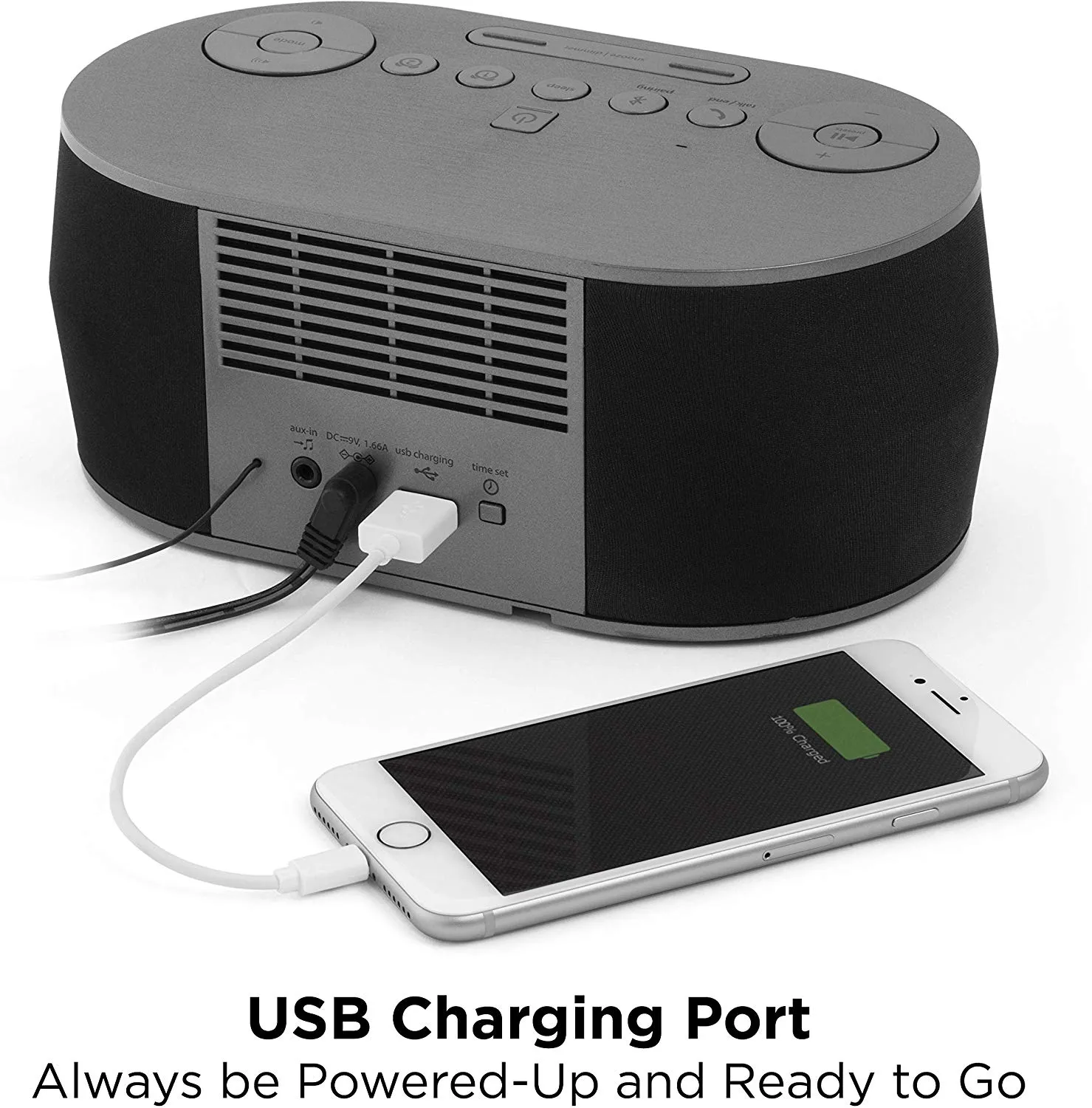 Qi Wireless Charging Covert Surveillance System with DVR and Night Vision