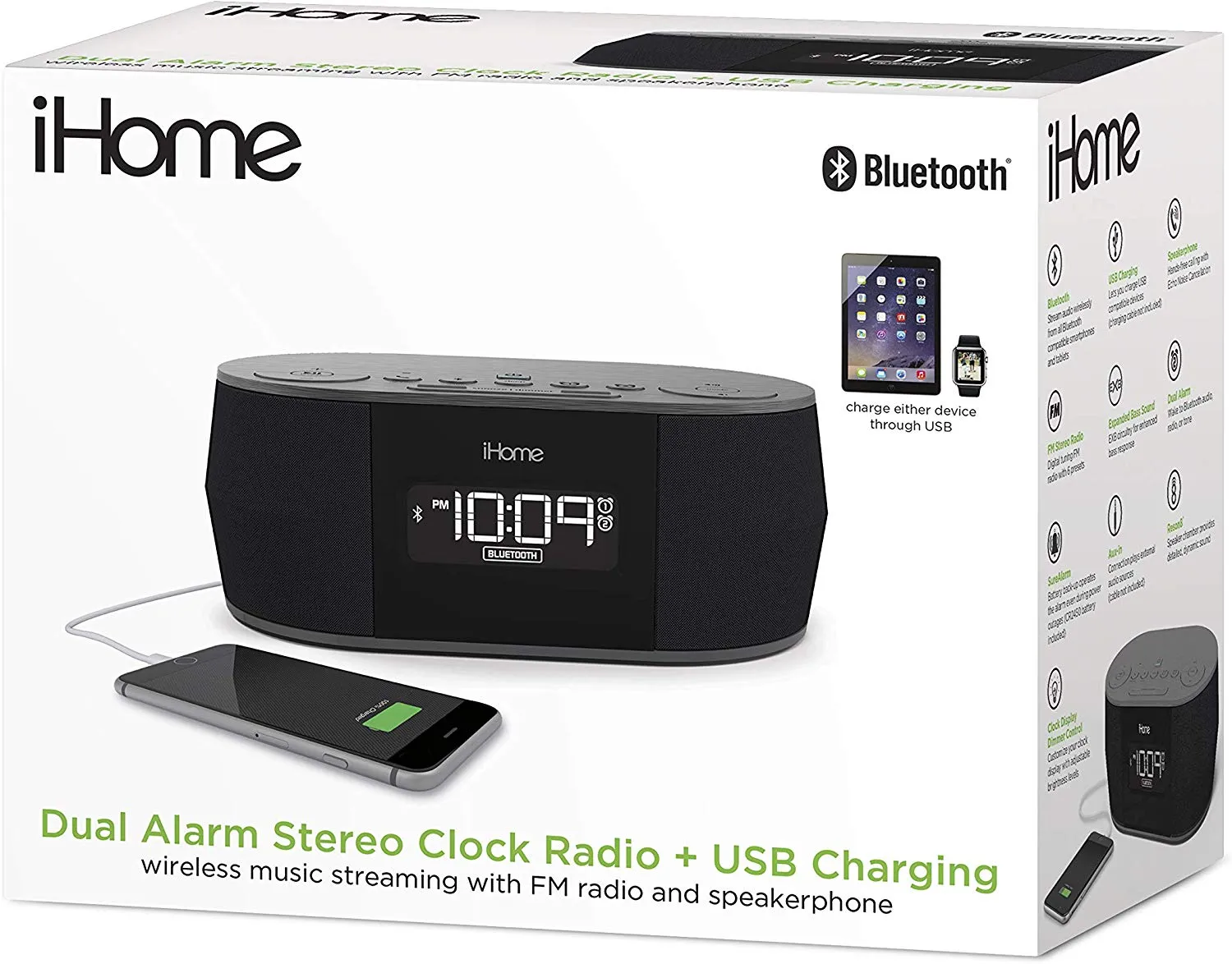 Qi Wireless Charging Covert Surveillance System with DVR and Night Vision