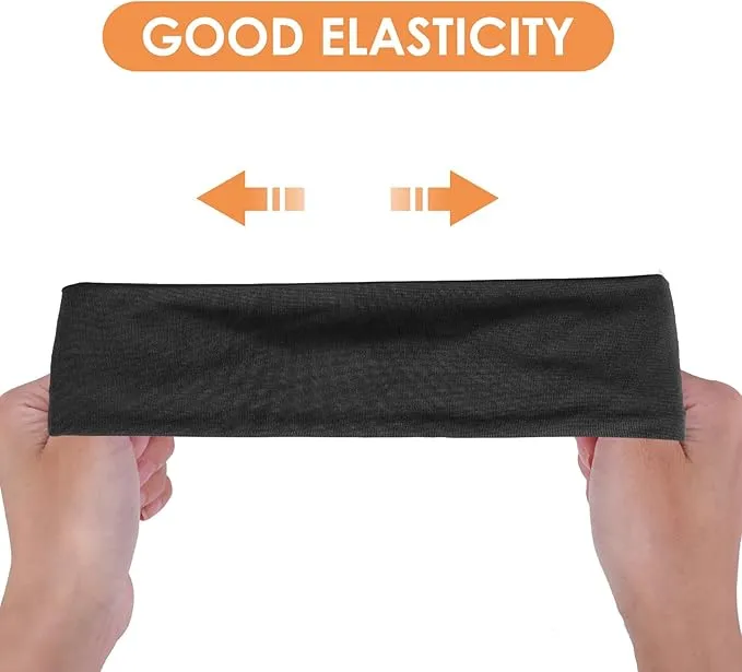 Qianyu 2 Pieces Sports Headbands for Kids Breathable Sweatbands Soft Humidity Wicking Elastic Sweat Soccer Baseball Hairbands Athletic Accessories