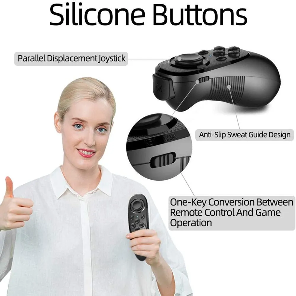 R1 Ring shape 3D Bluetooth 4.0 VR Controller Wireless Gamepad Joystick Gaming Remote Control for lOS and Android smartpho
