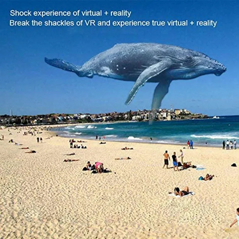 Smart AR Glasses 3D Video Augmented Reality VR Headset for iPhone & Android