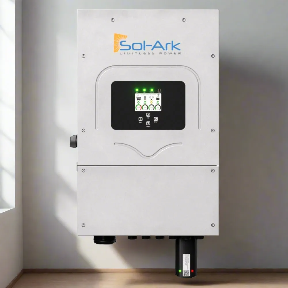 Sol-Ark 8K (EMP Hardened) 120/240/208V 48V [All-In-One] Hybrid Solar Inverter  | 10 Year Warranty