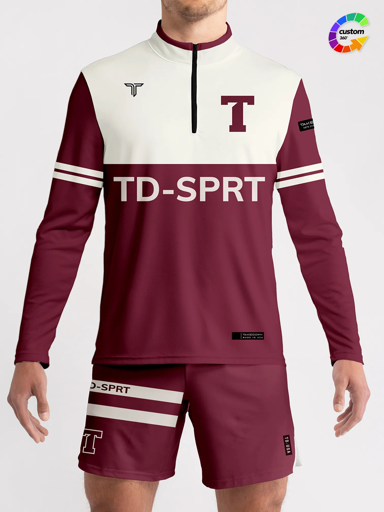 TD-QZ-008 360 Custom Quarter Zip