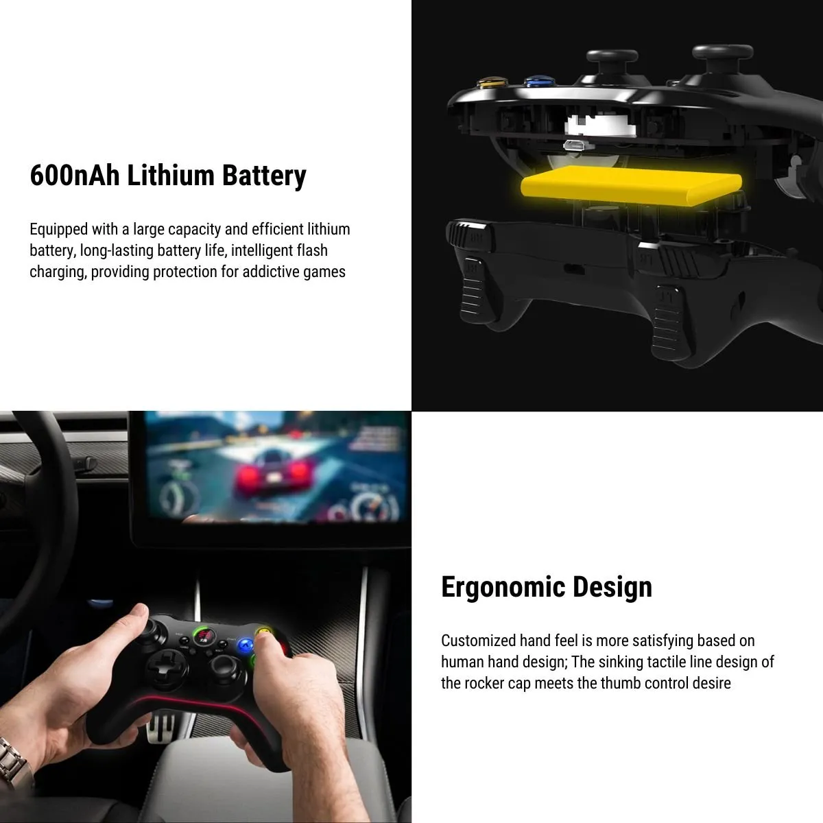 Tesery Wireless Gamepad for Tesla Model3/Y/X/S