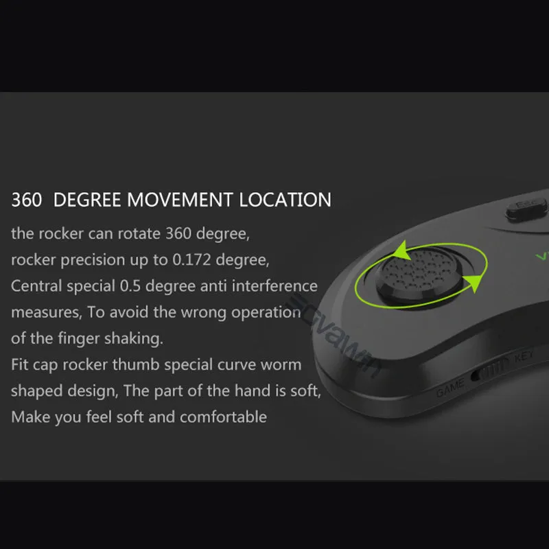 Universal VR Controller Wireless Bluetooth Remote  Joystick Gamepad  Music Selfie 3D Games for IOS Android PC TV