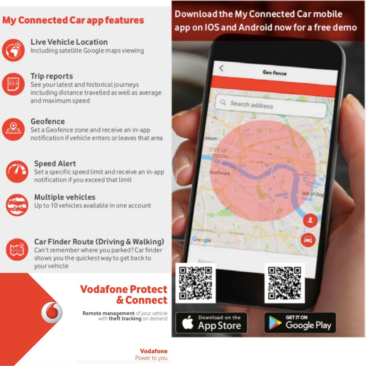 Vodafone Protect & Connect S7 VTS (Vehicle Tracking System)